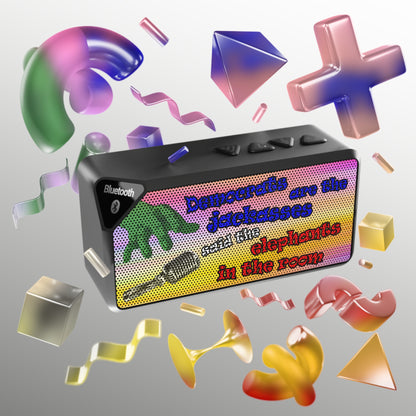 donkeys and elephants - Jabba Bluetooth Speaker (color blur)
