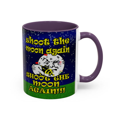 shoot the moon again - Accent Mug ('snoops' background)