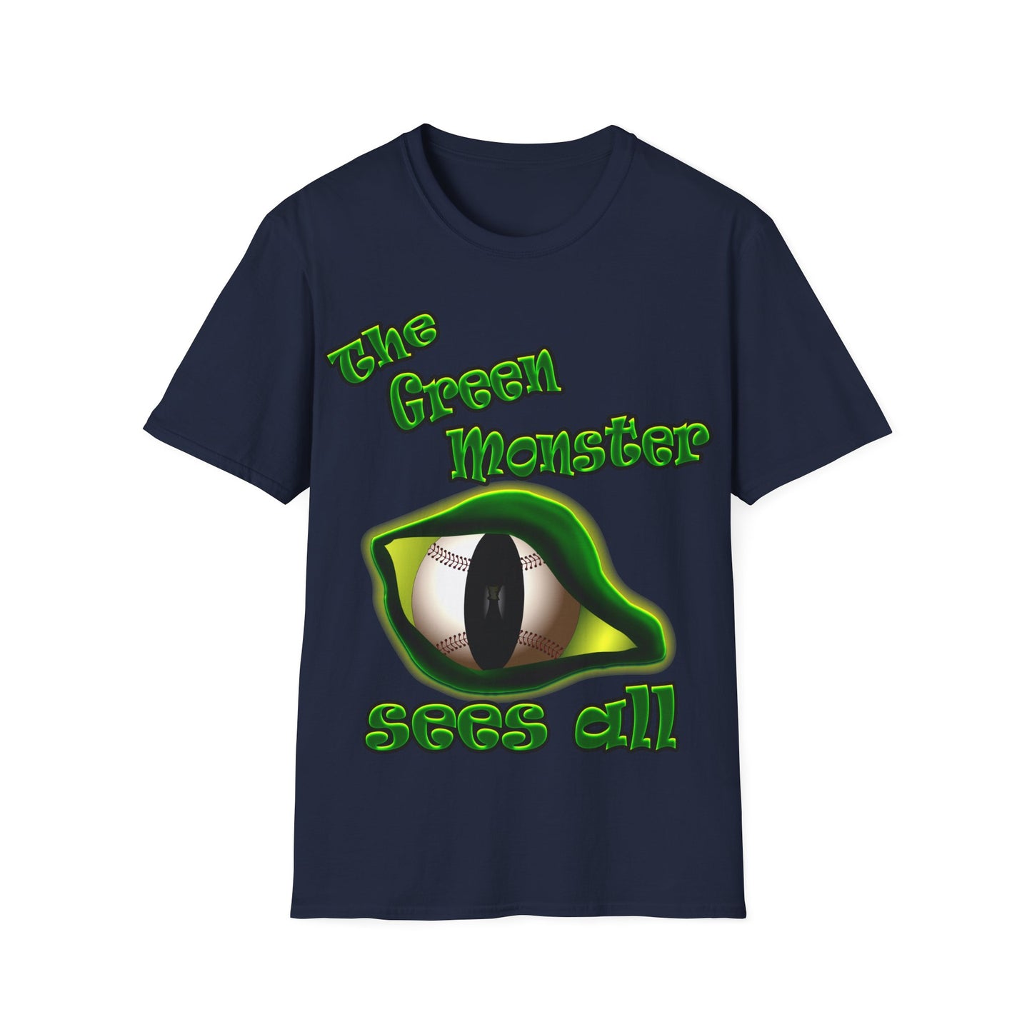 green monster - Unisex Softstyle T-Shirt