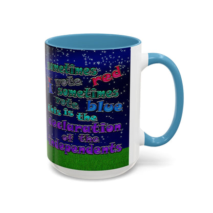 declaration of the independents - Accent Mug ('snoops' background)