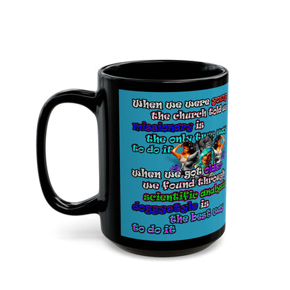 doggystyle - Black Mug (turquoise)