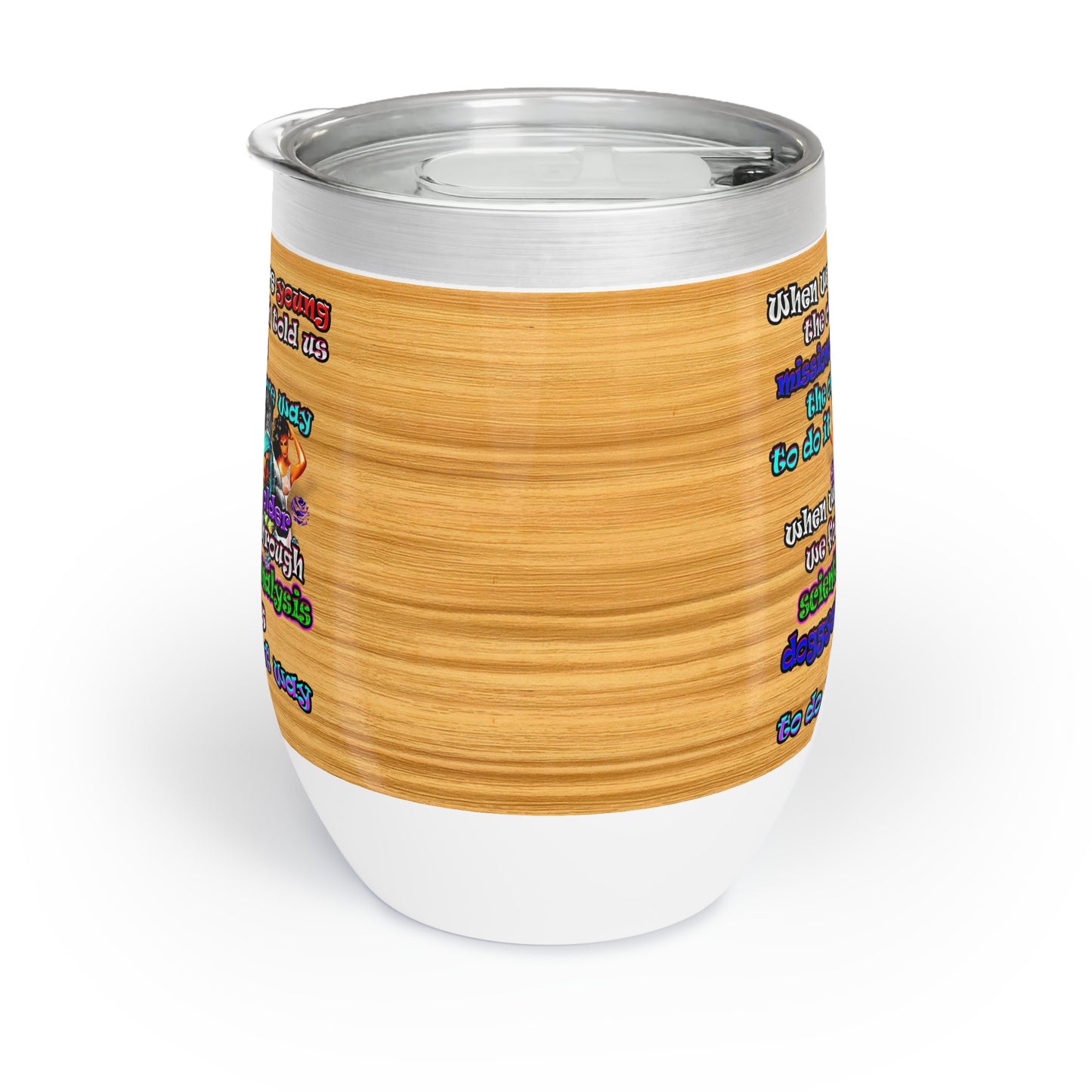 doggystyle - Chill Wine Tumbler (butterscotch wood finish)
