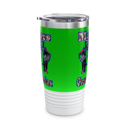 em cee squared - Ringneck Tumbler, 20oz (logo green)