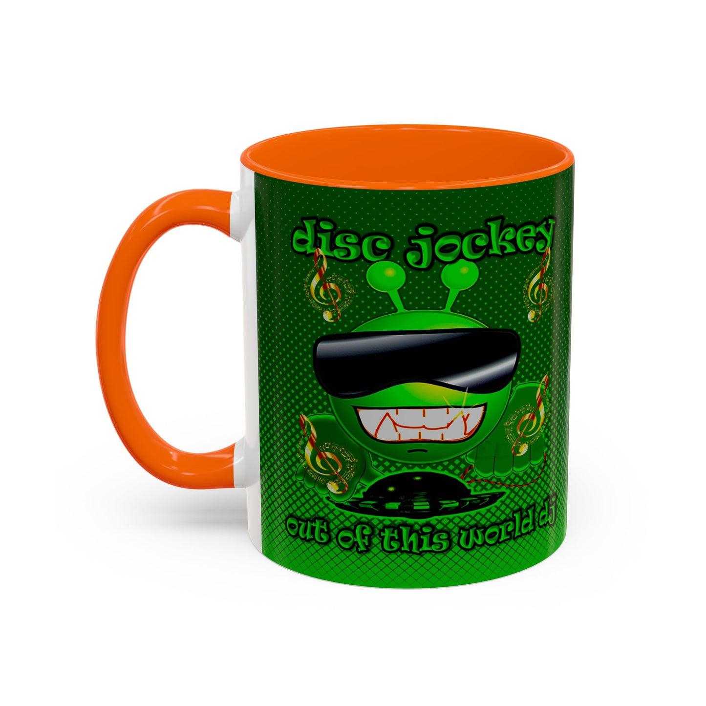 disc jockey - Accent Mug (logo green)