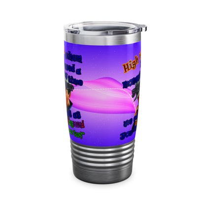 high noon - Ringneck Tumbler, 20oz (purple-pink wave)
