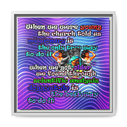 doggystyle - framed canvas art (purple wave)