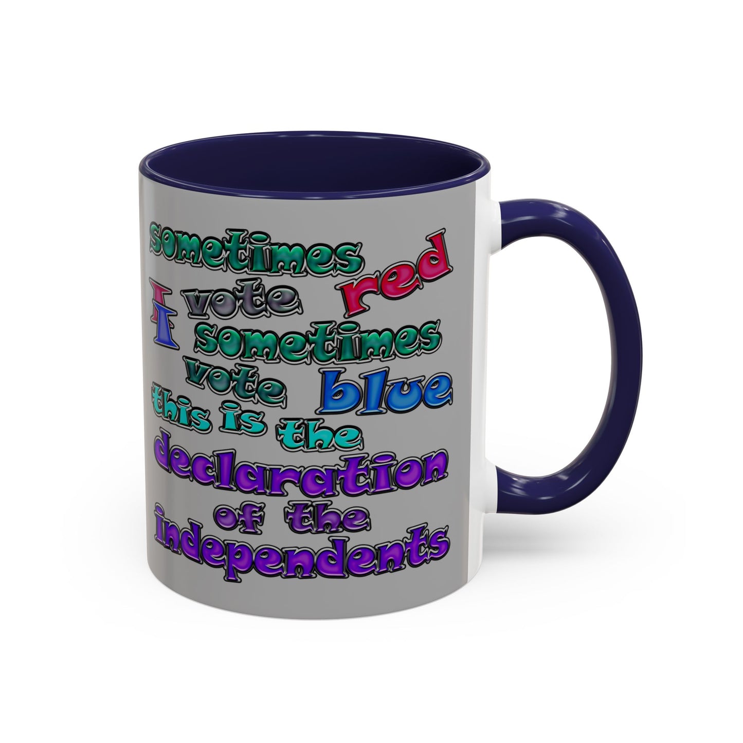 declaration of the independents - Accent Mug (light grey)