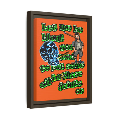 og - framed canvas art (orange)