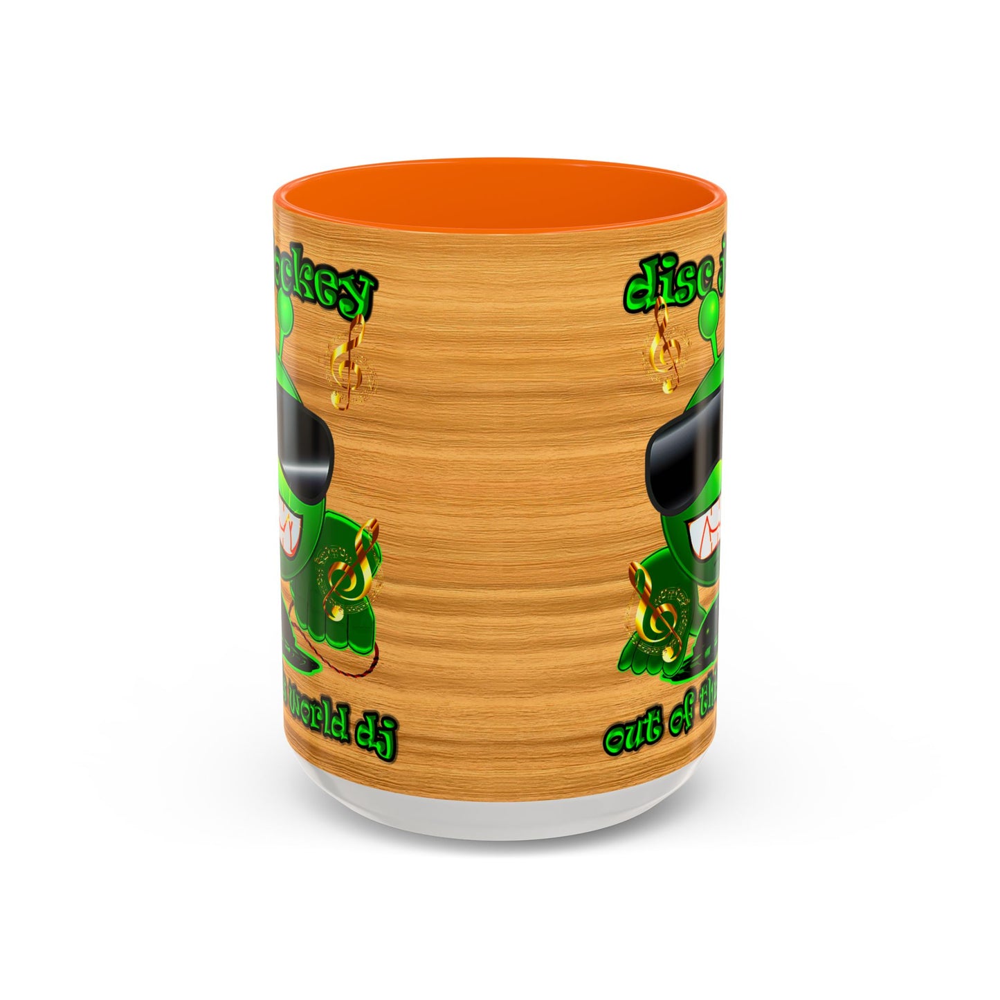 disc jockey - Accent Mug (butterscotch wood finish)
