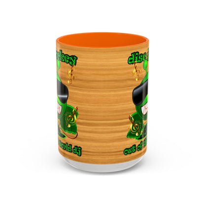disc jockey - Accent Mug (butterscotch wood finish)