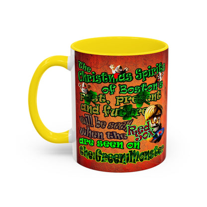 christmas spirits of boston - Accent Mug (burnt orange)