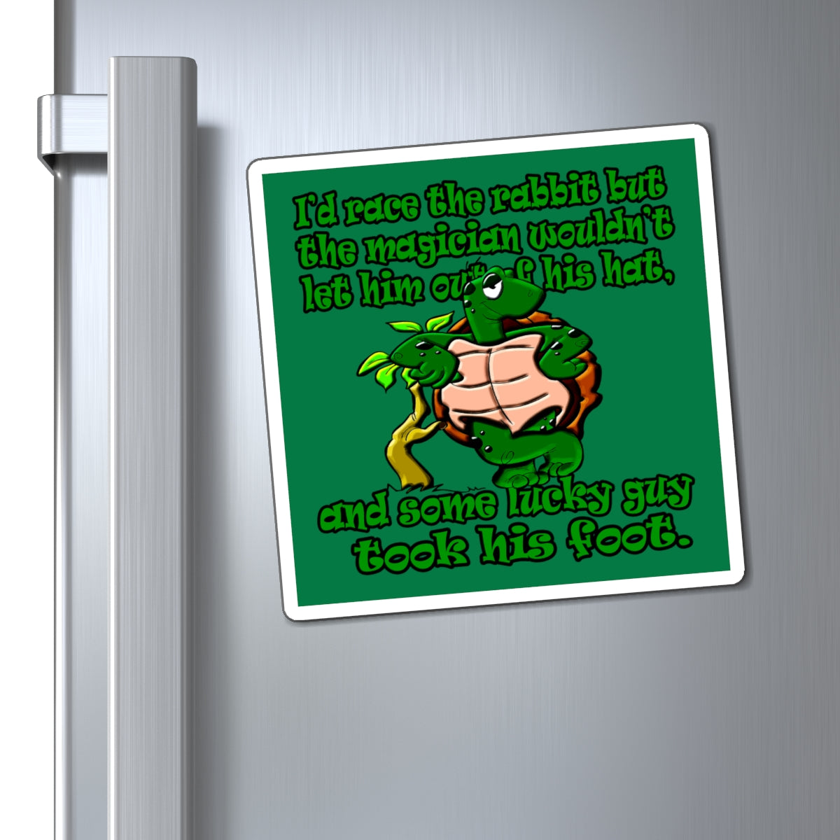 turtle race - Magnets - (dark green)