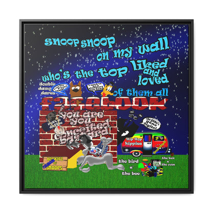 snoops - framed canvas art
