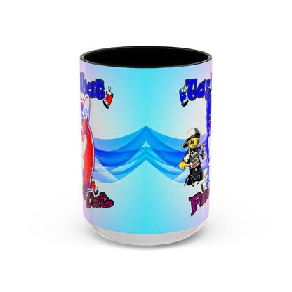 tag that - Accent Mug (light blue-pink wave)