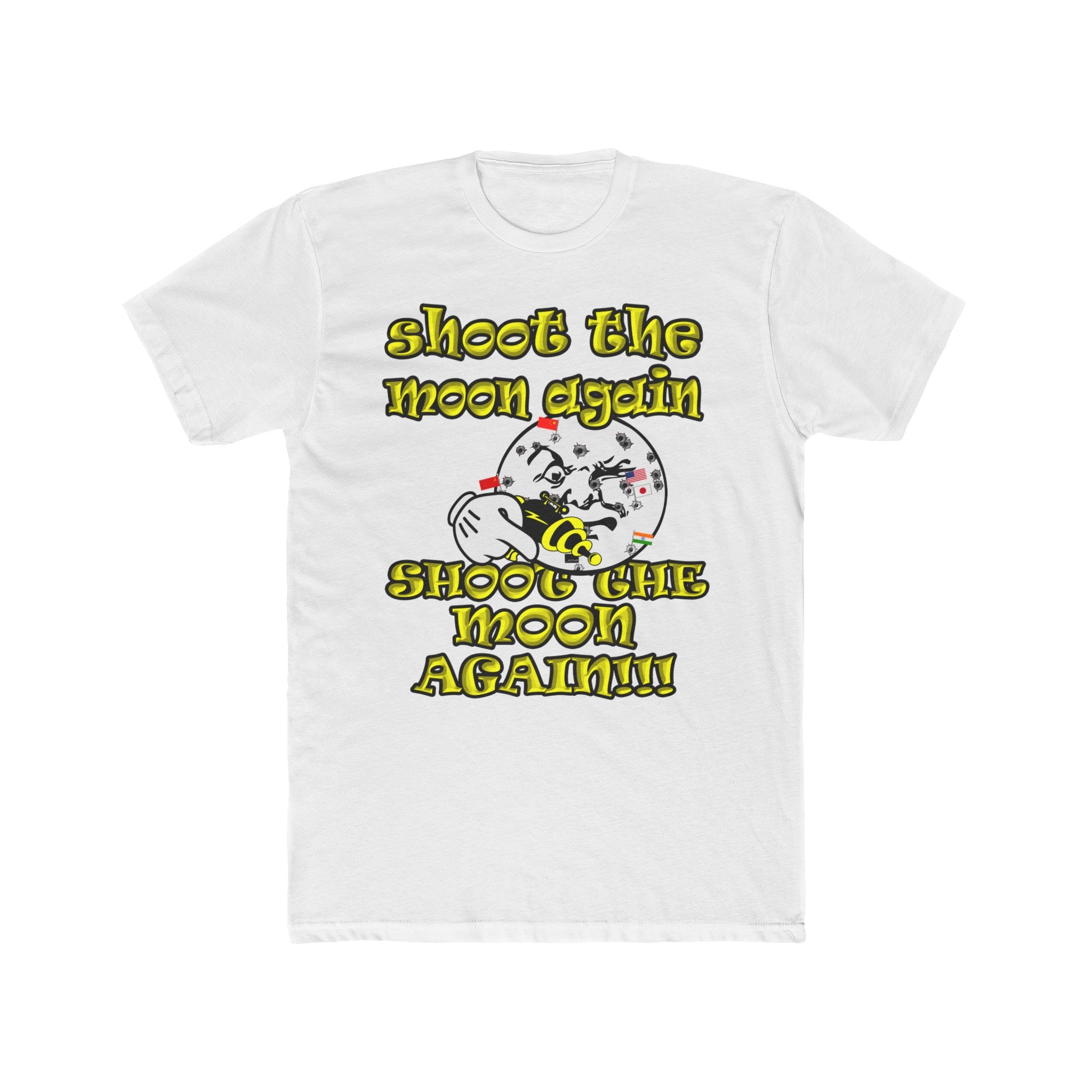 shoot the moon again - Men's Cotton Crew Tee