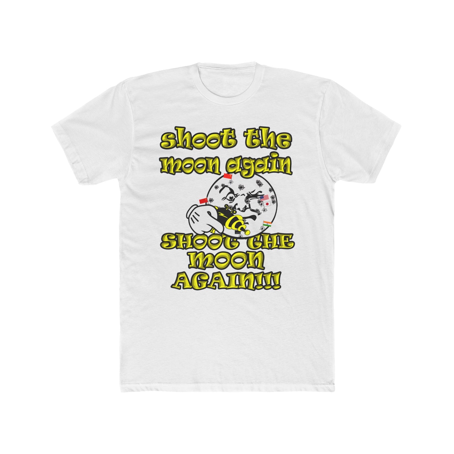 shoot the moon again - Men's Cotton Crew Tee