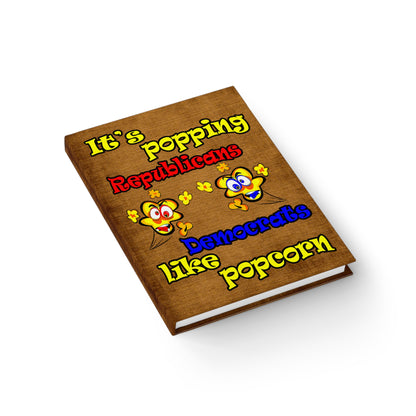 popping like popcorn - journal-lined (brown papyrus)