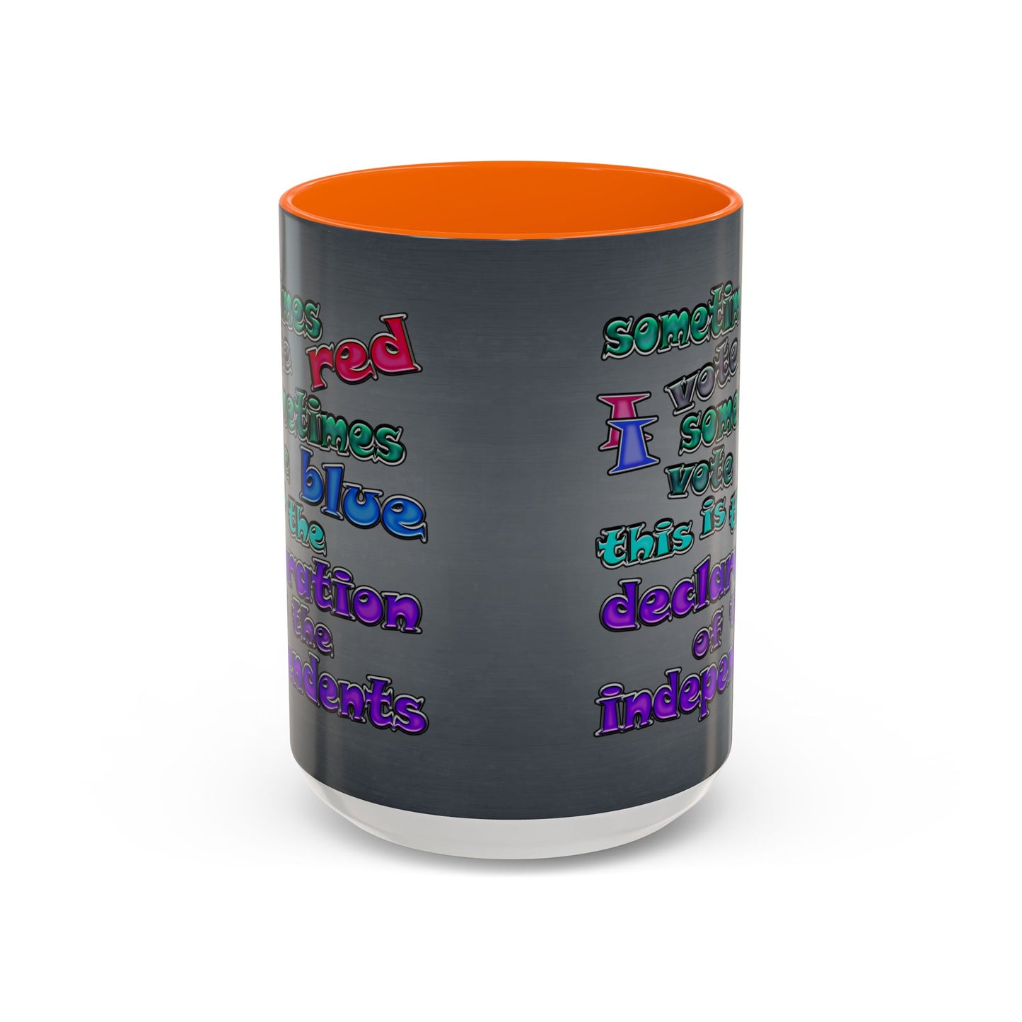 declaration of the independents - Accent Mug (grey-light grey)
