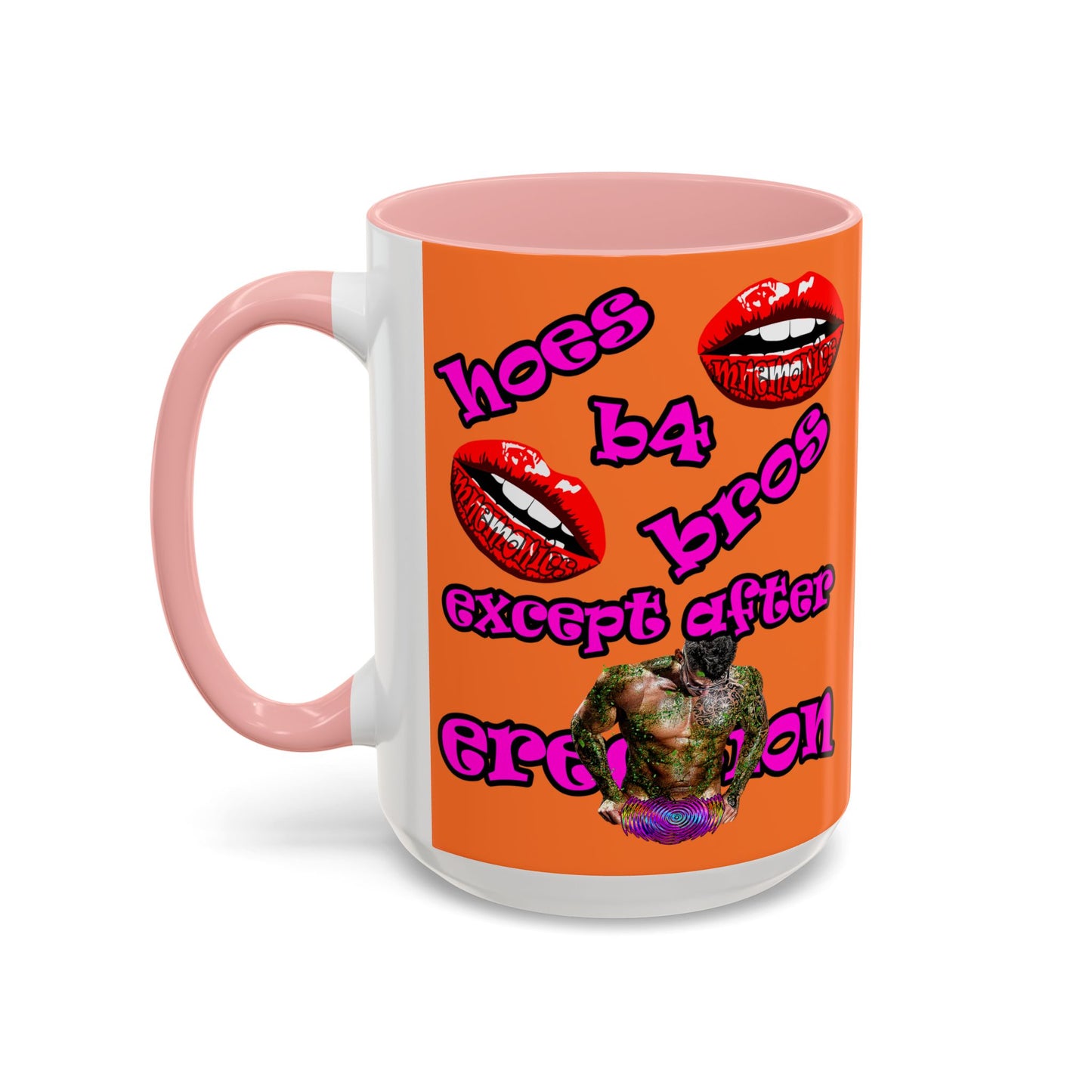 hoes b4 bros - Accent Mug (crusta)