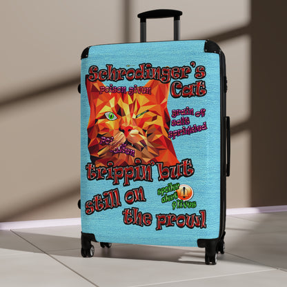 schrodinger's cat - Suitcase (faded blue)