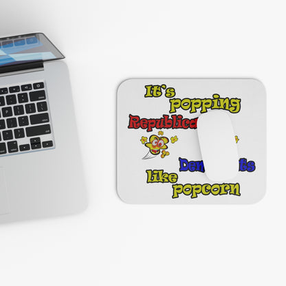 popping like popcorn - Mouse Pad (Rectangle) (white)