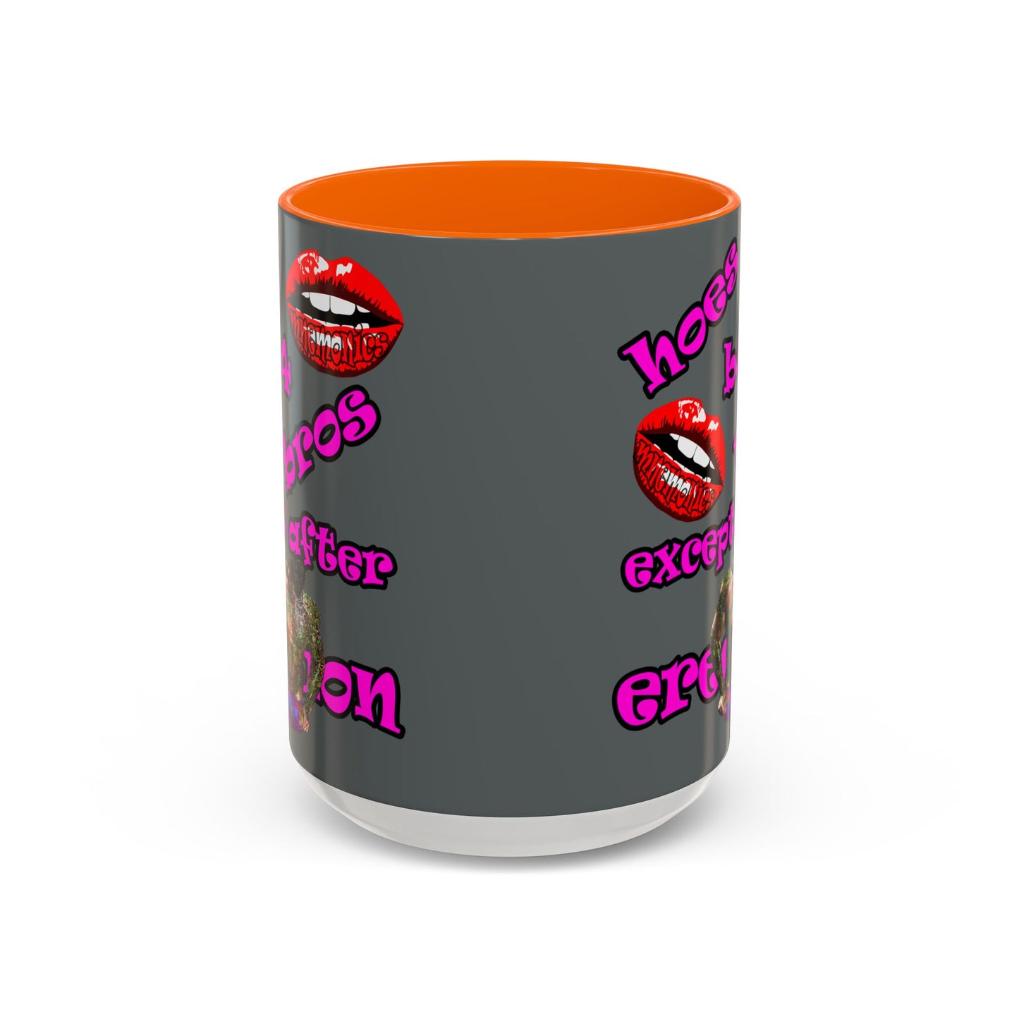 hoes b4 bros - Accent Mug (dark grey)