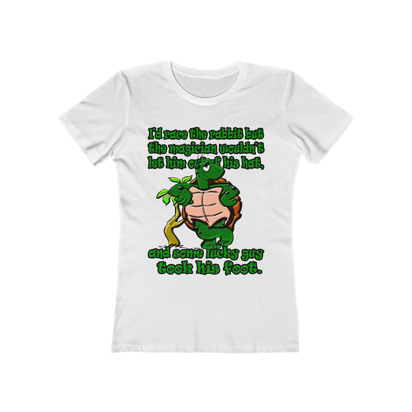turtle race - Women's The Boyfriend Tee