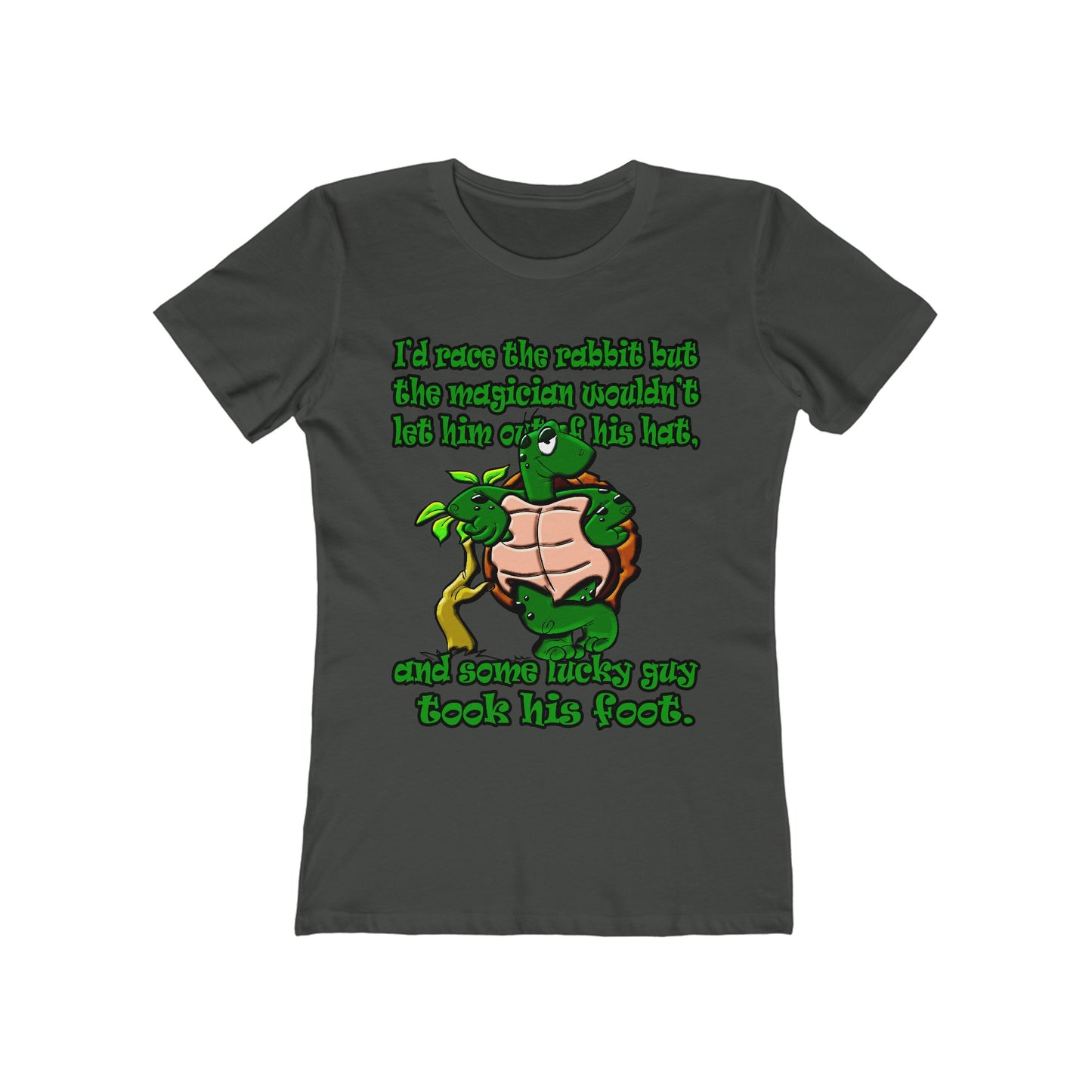 turtle race - Women's The Boyfriend Tee
