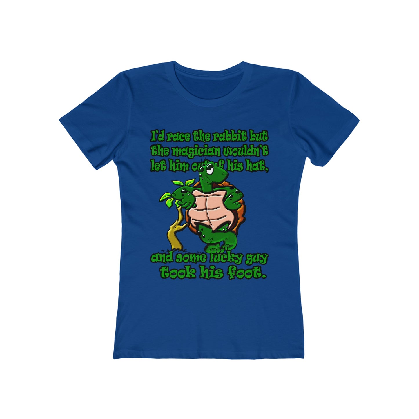 turtle race - Women's The Boyfriend Tee