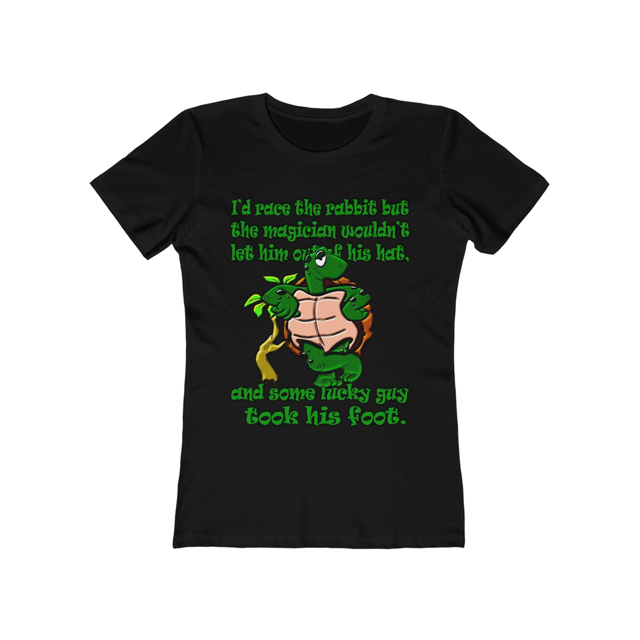 turtle race - Women's The Boyfriend Tee