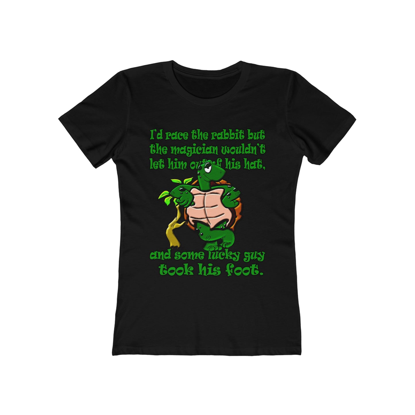 turtle race - Women's The Boyfriend Tee