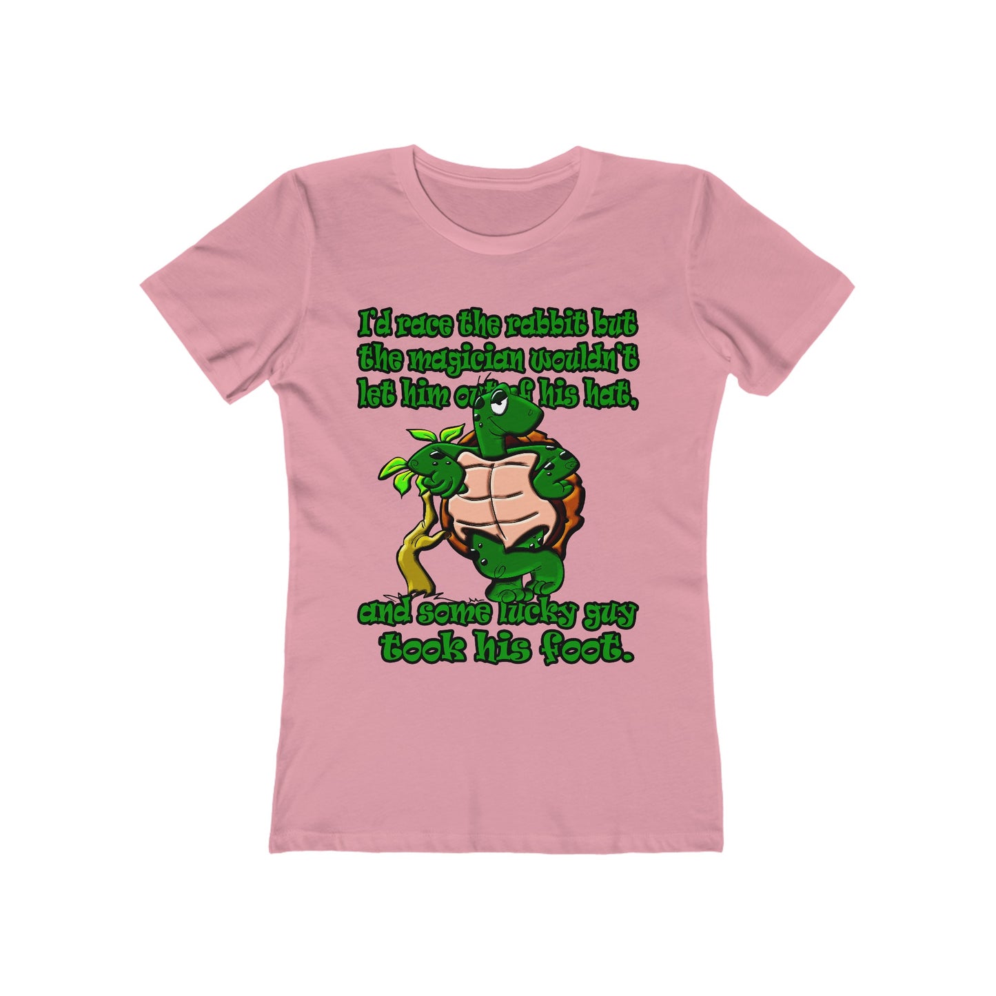 turtle race - Women's The Boyfriend Tee