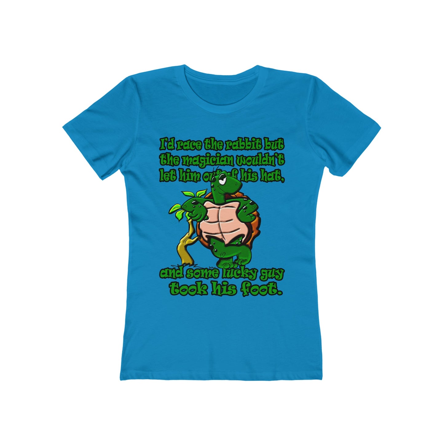 turtle race - Women's The Boyfriend Tee