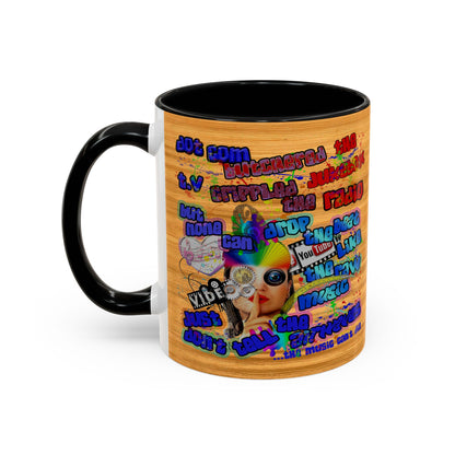 drop the beat - Accent Mug (butterscotch wood finish)