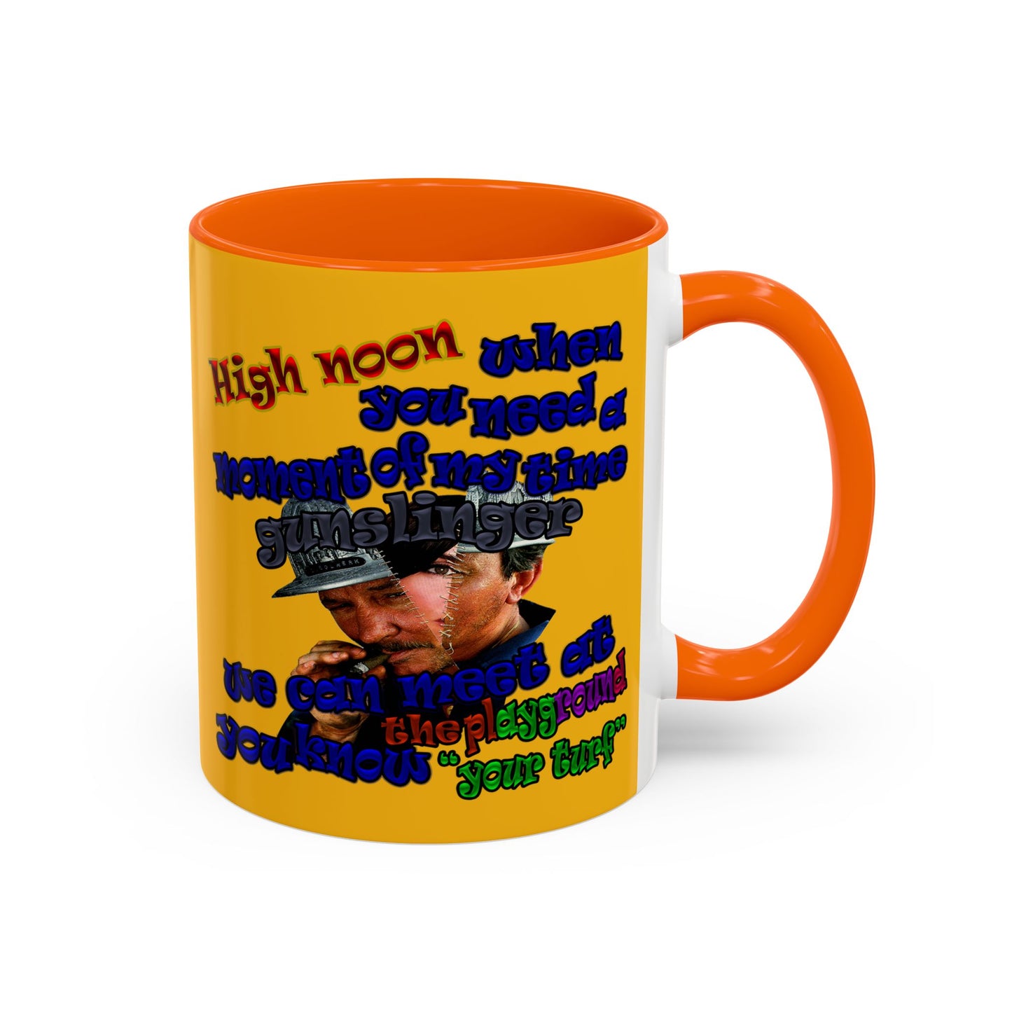 high noon - Accent Mug (yellow)