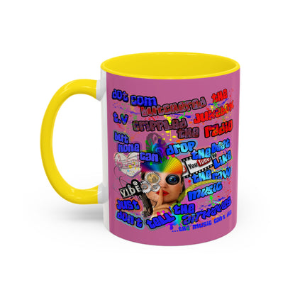drop the beat - Accent Mug (light pink)