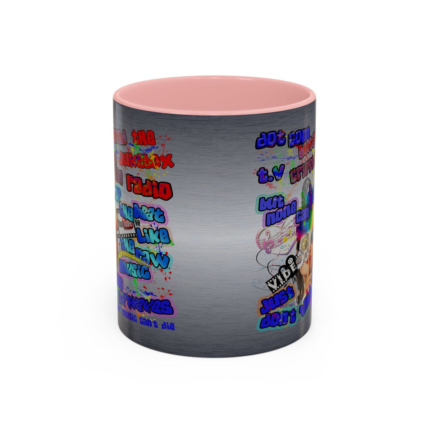 drop the beat - Accent Mug (brushed nickel)