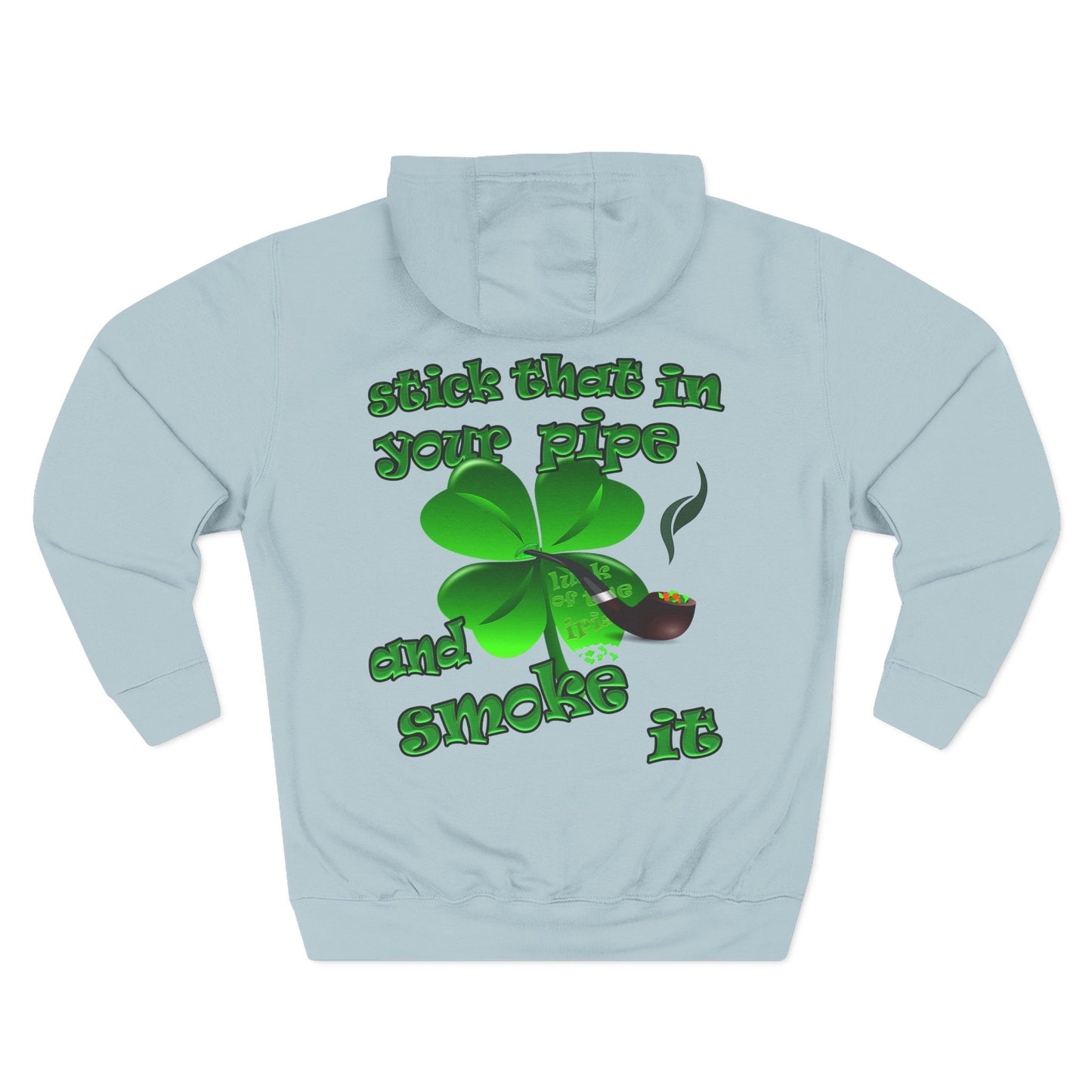 celtics logo - Three-Panel Fleece Hoodie