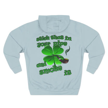celtics logo - Three-Panel Fleece Hoodie