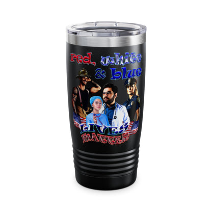 rw&b lives matter - Ringneck Tumbler, 20oz