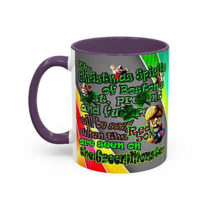 christmas spirits of boston - Accent Mug (rainbow split)