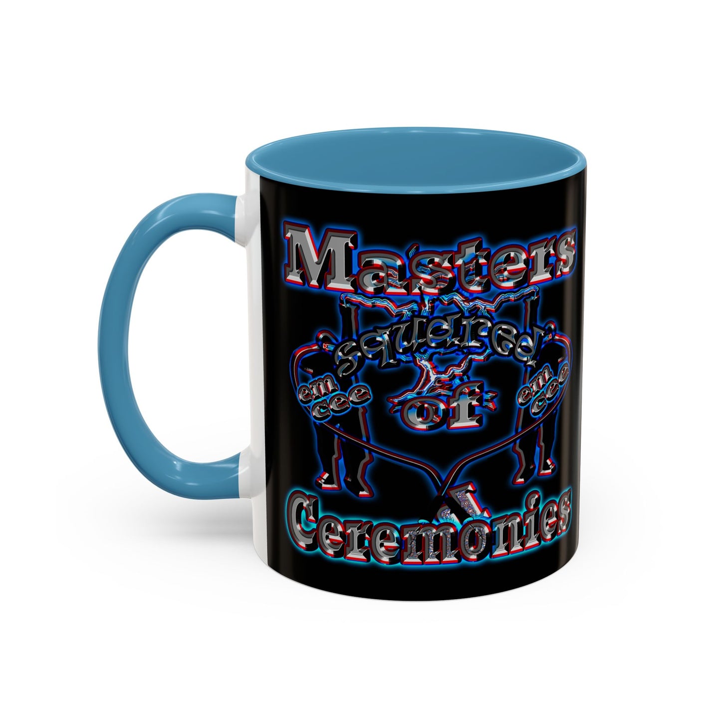 em cee squared - Accent Mug (black)
