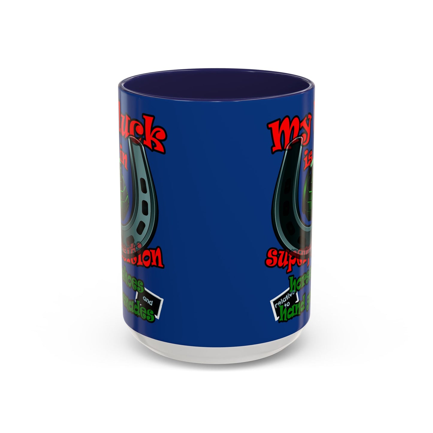 my luck - Accent Mug (dark blue)