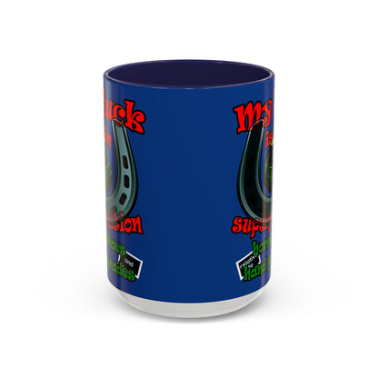 my luck - Accent Mug (dark blue)