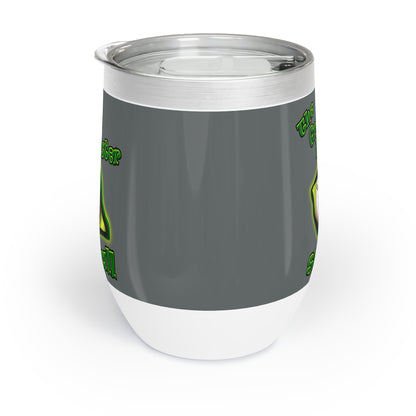 green monster - Chill Wine Tumbler (dark grey)