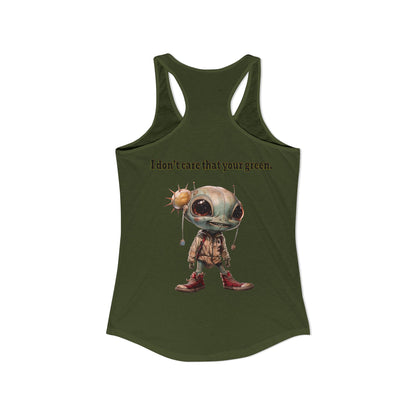I don't care that your grey - Women's Ideal Racerback Tank