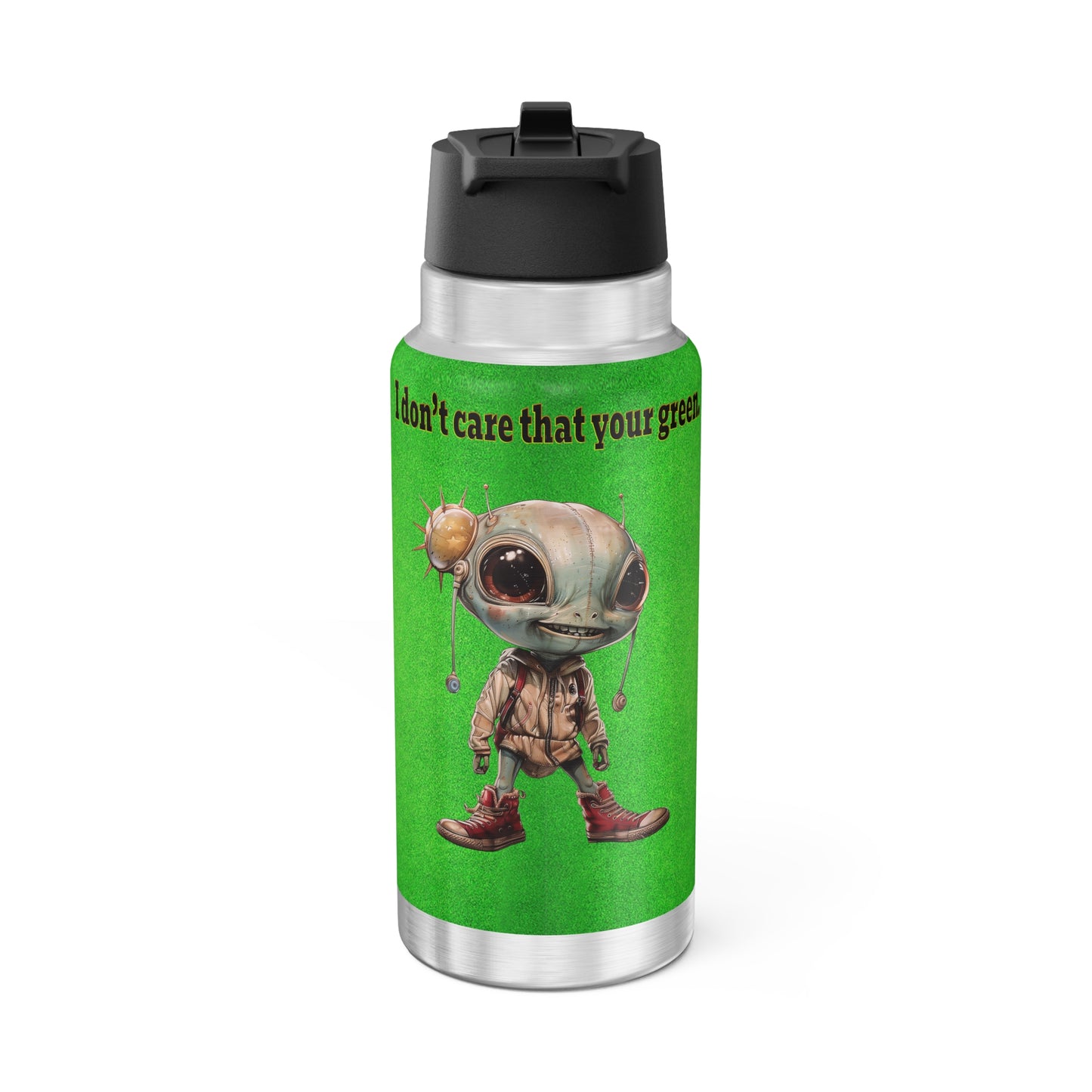 I don't care that your grey - Gator Tumbler, 32oz  (green turf)
