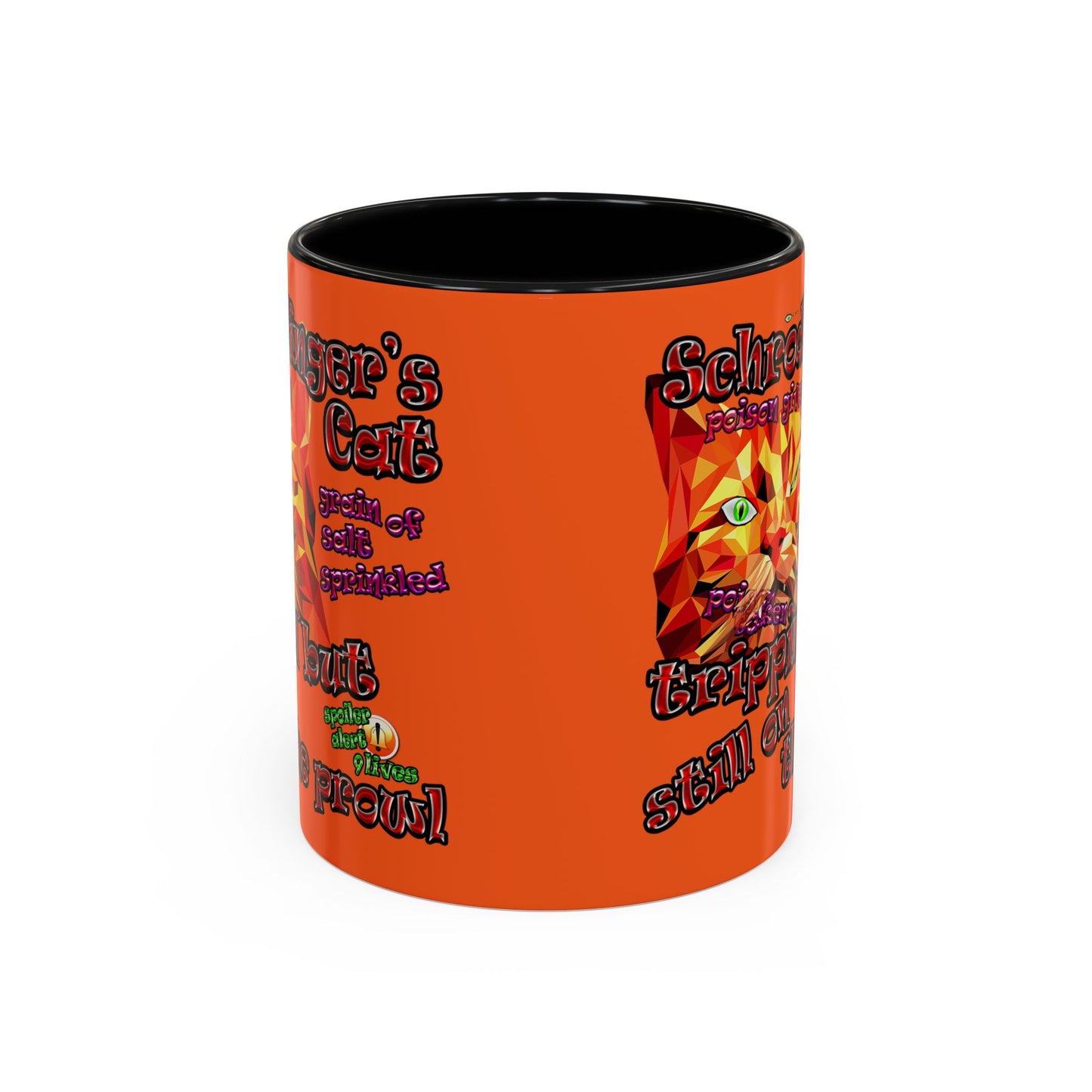 schrodinger's cat - Accent Mug (orange)