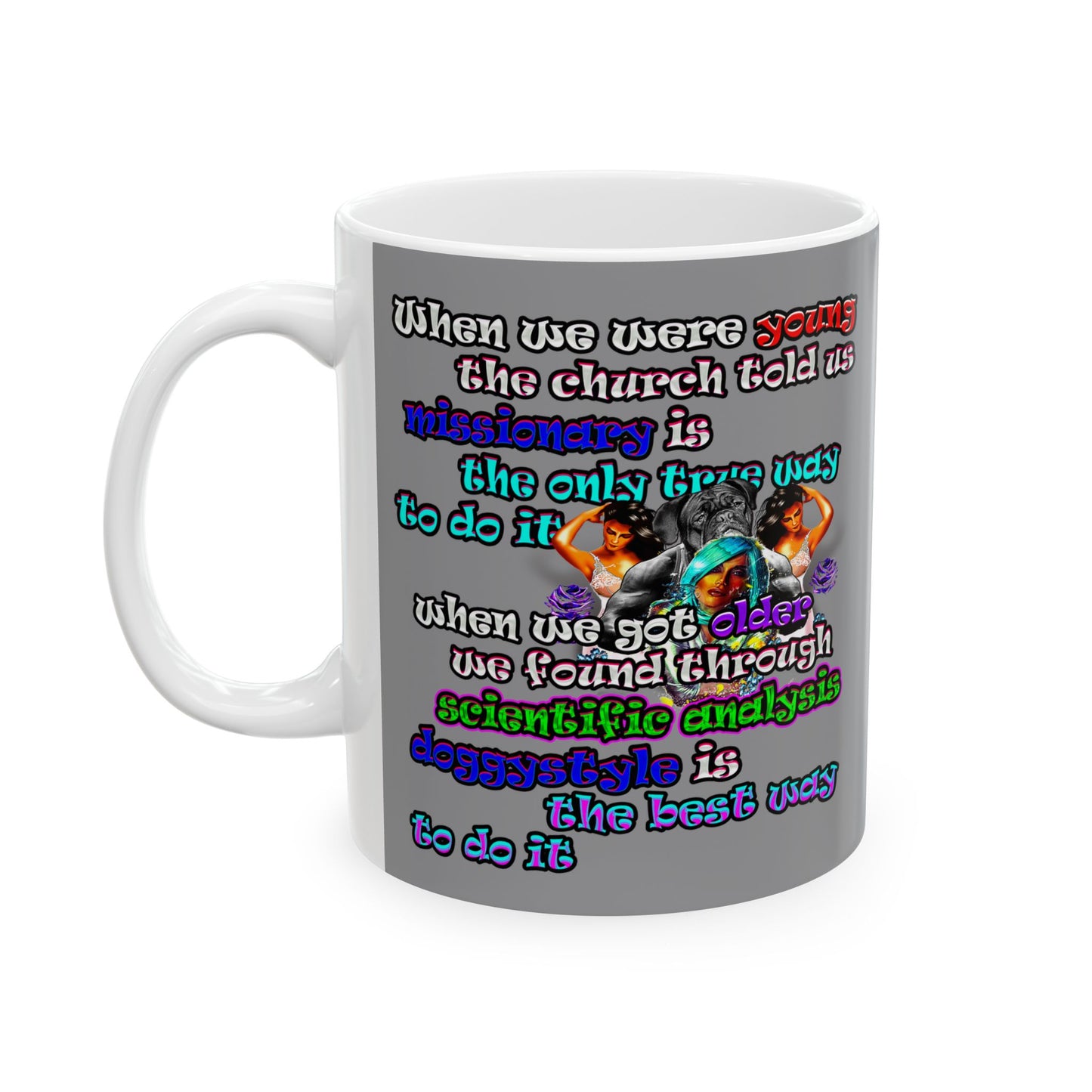 doggystyle - White Mug (grey)