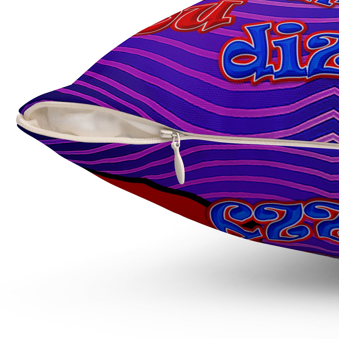 santa's shoes - Spun Polyester Square Pillow - (purple wave)